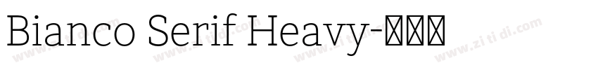 Bianco Serif Heavy字体转换